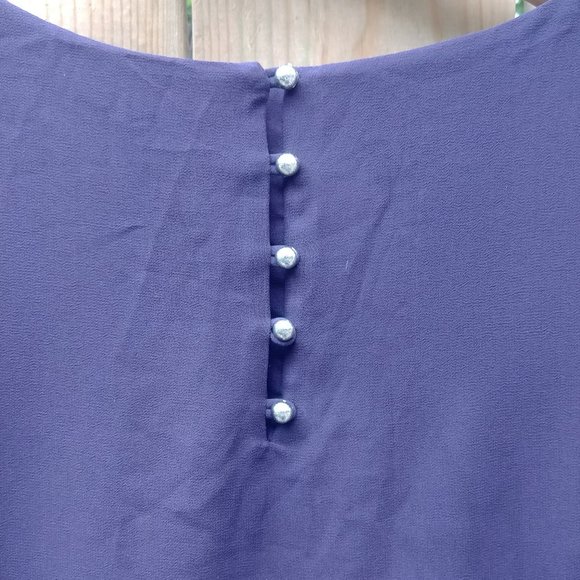 CLEARANCE Deep Purple RW&CO Tiered Dress Size S - Picture 5 of 5